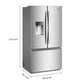 Whirlpool WRFC5036RZ 36-Inch Wide French Door Refrigerator With In-Door Water & Ice - 23 Cu. Ft.