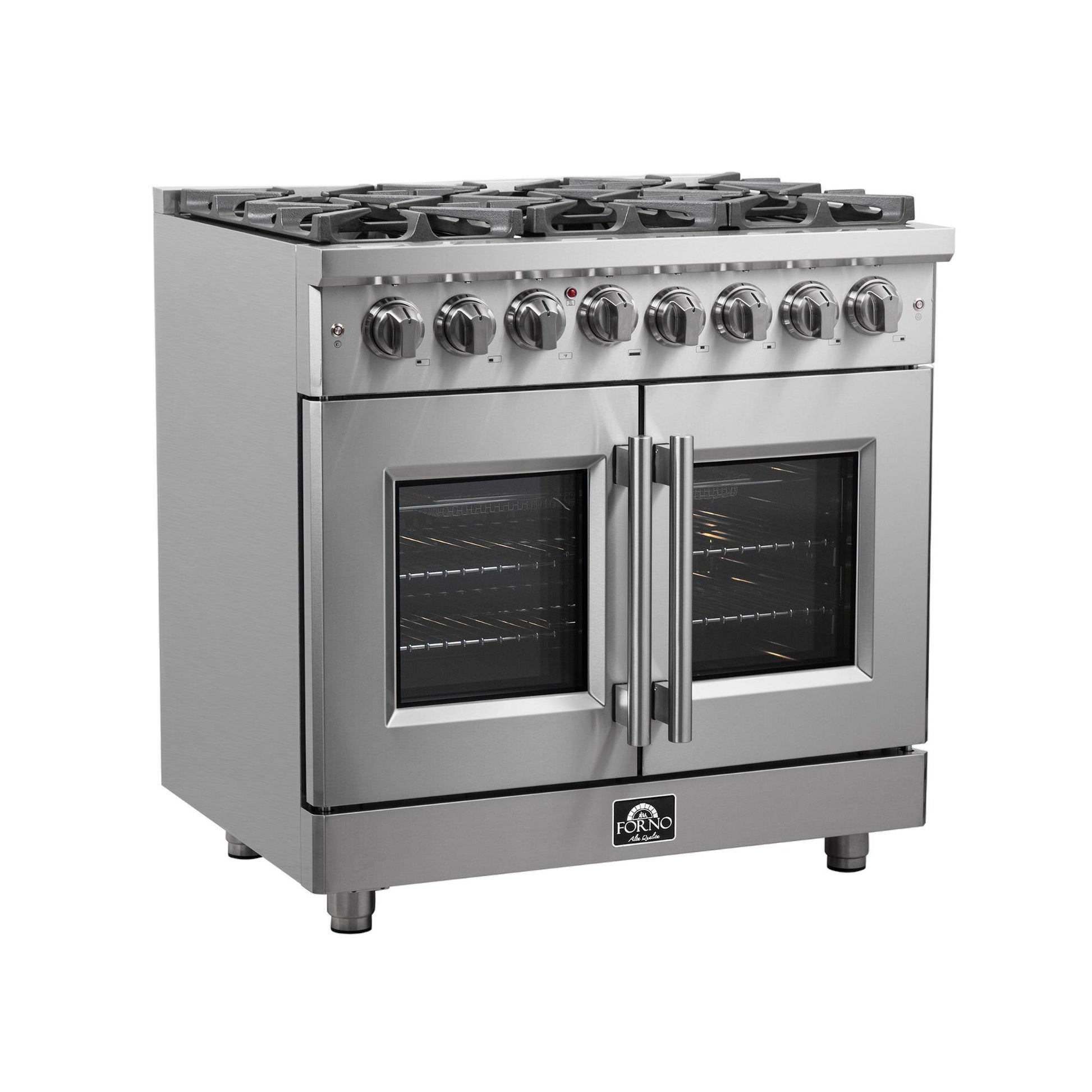Forno FFSGS632536 Forno Massimo 36" Freestanding French Door Dual Fuel Range
