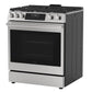 Sharp SSG3076SNS 30 In. 5 Burner 6.1 Cu. Ft. Slide-In Gas Range With True European Convection
