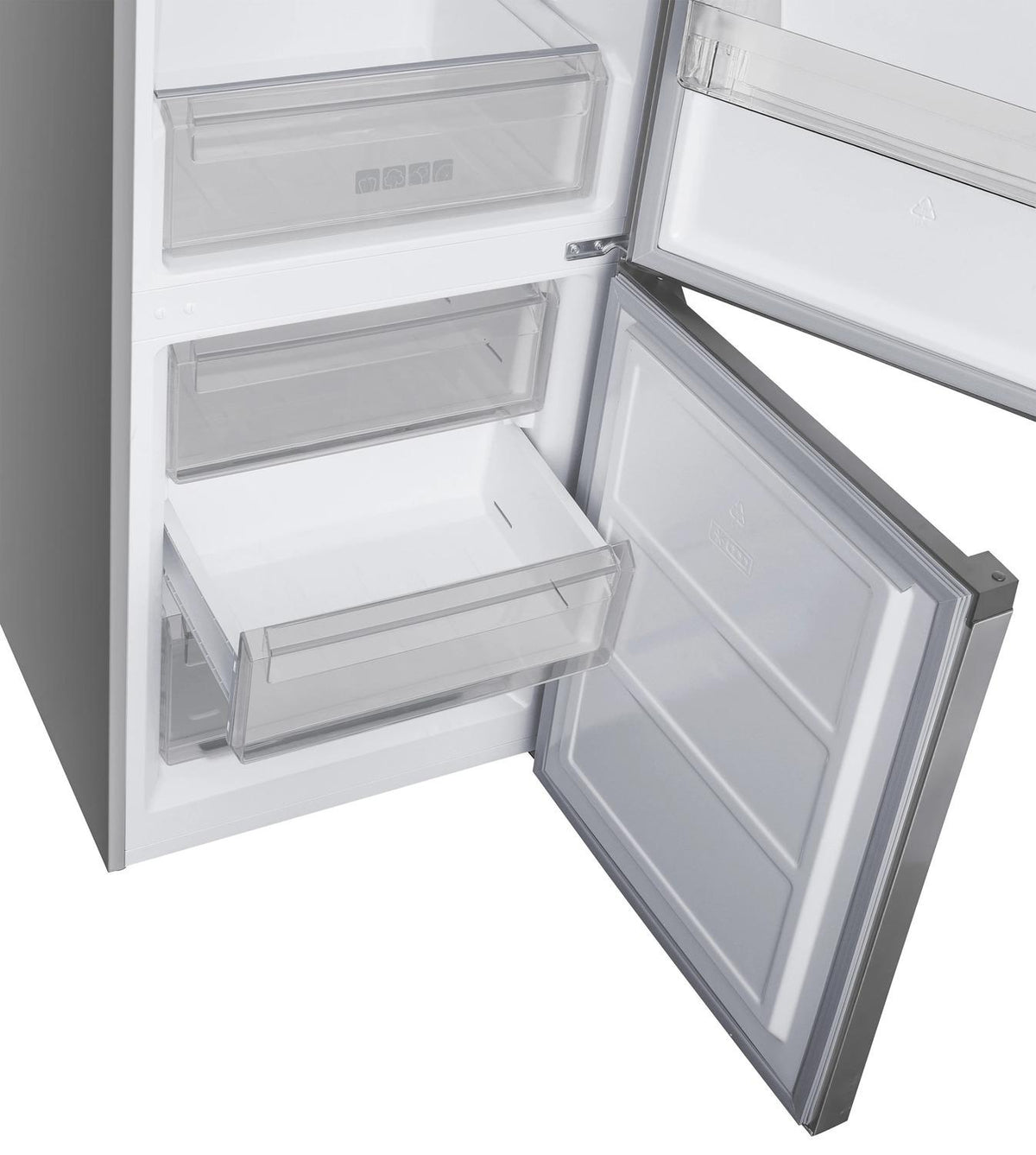 Sharp SJB1045SNS 10.4 Cu. Ft. Counter Depth 24 In. Bottom Freezer 2-Door Refrigerator With Reversible Door In Stainless Steel