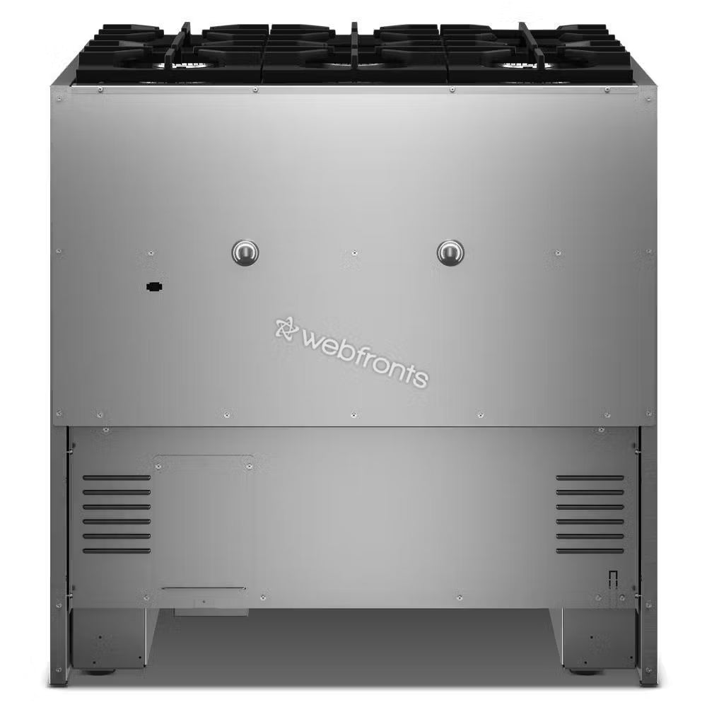 Kitchenaid KFDS936SBE 36-Inch 6 Burner Commercial-Style Dual Fuel Range With No Preheat Air Fry Mode