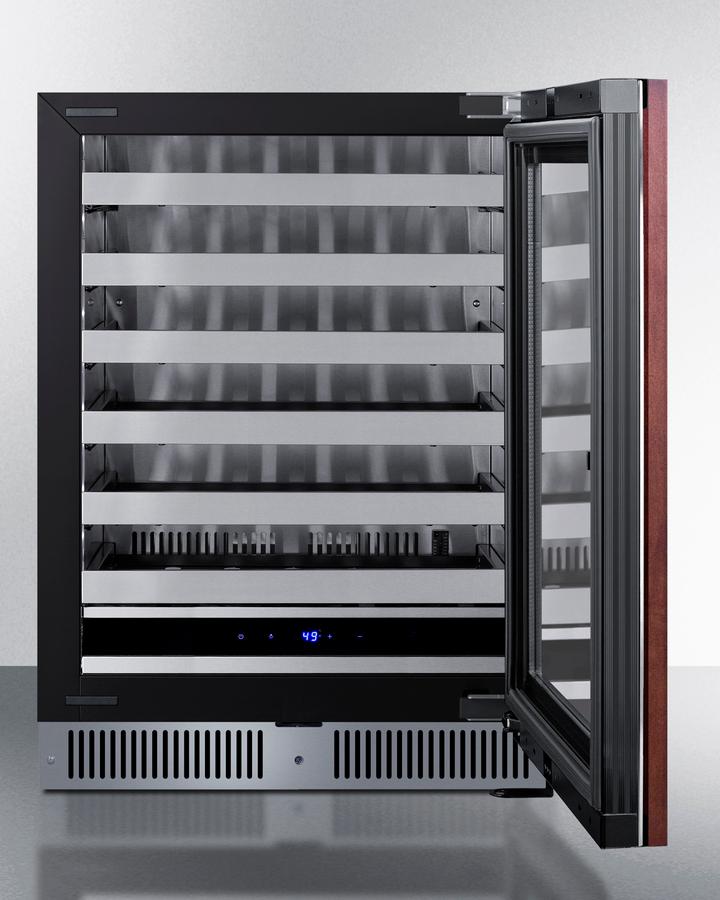 Summit SDHW2442PNRLHD 24" Wide Built-In Wine Cellar (Panel Not Included)