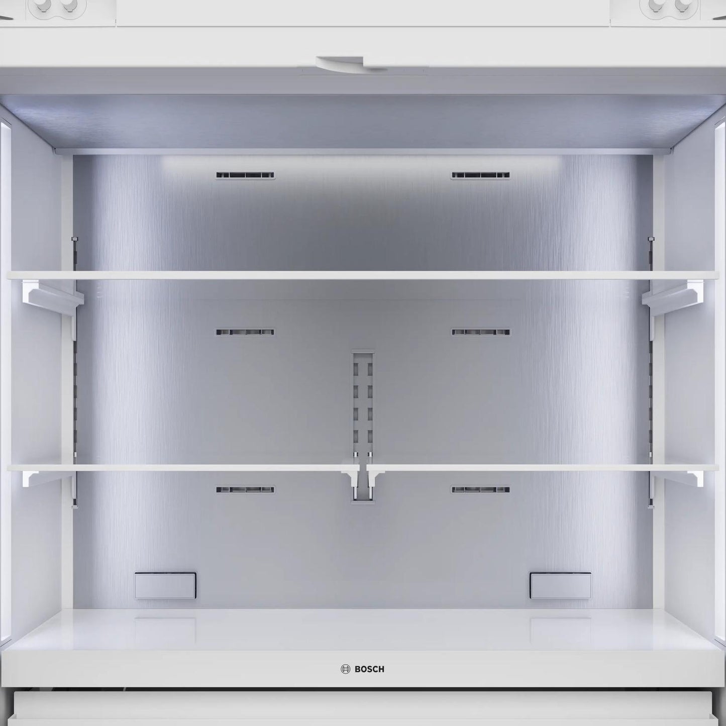 Bosch B36IT100NP Benchmark®, Vario Built-In Fridge-Freezer With Freezer At Bottom, 36'', Soft Close Flat Hinge
