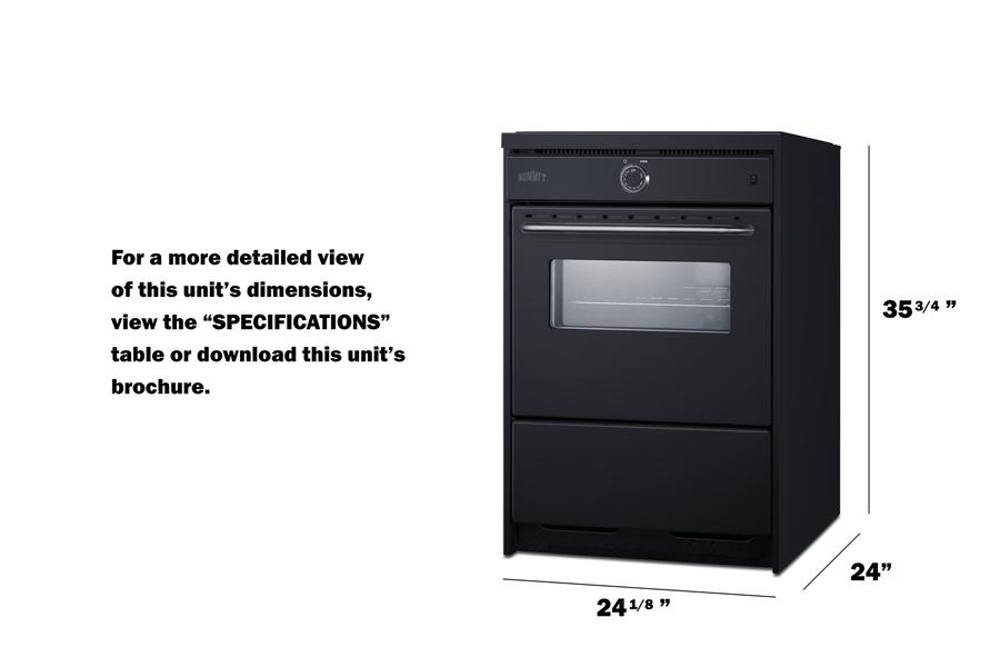 Summit TEM665CW 24" Wide Induction Range