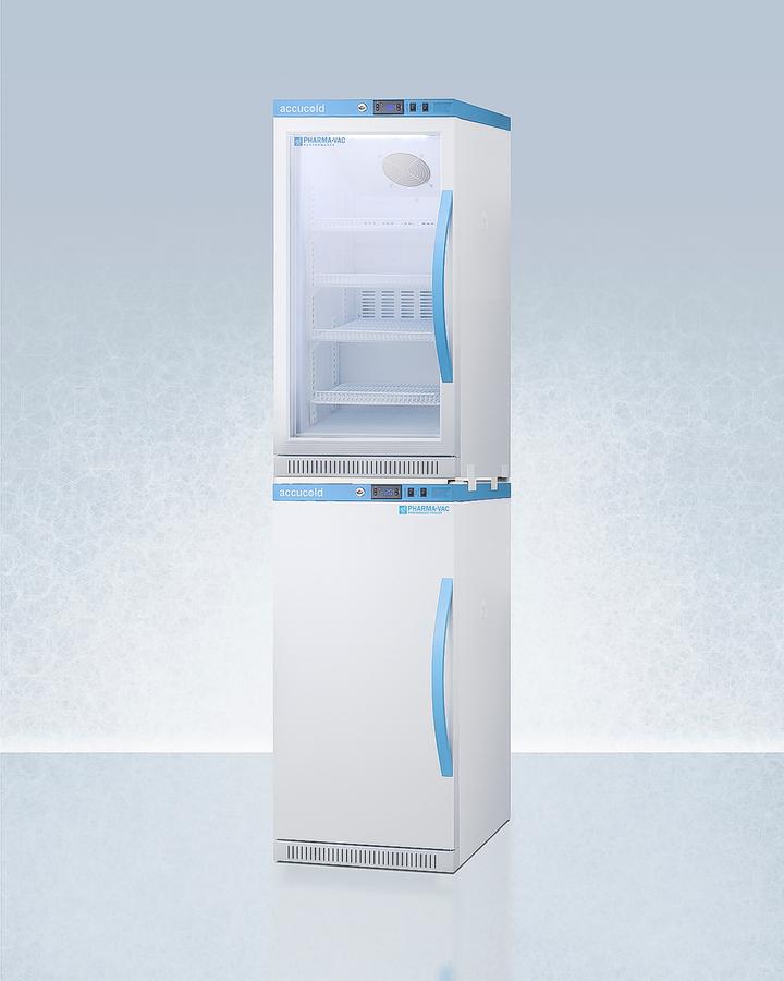 Summit ARG31PVBIADAAFZ2PVBIADASTACKLHD 20" Wide Performance Series All-Refrigerator/All-Freezer Combination