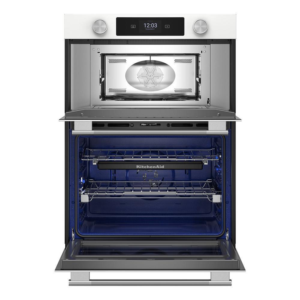 Kitchenaid KOEC730SWH Smart Combo Wall Oven With Assisted Cook Cycles