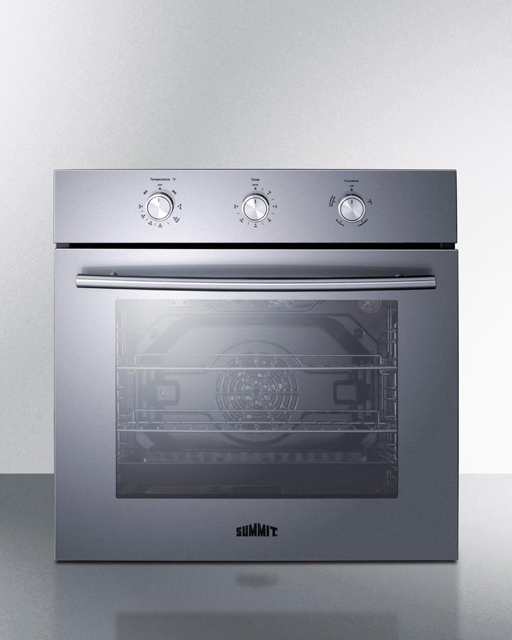 Summit SGW243SS 24" Wide Gas Wall Oven