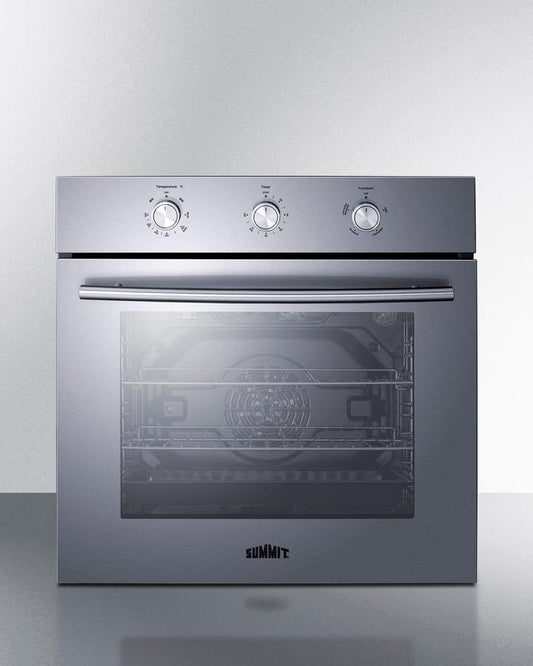 Summit SGW243SS 24" Wide Gas Wall Oven