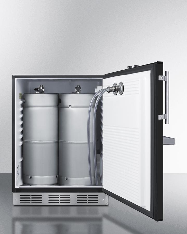 Summit SBC58BFRTPADA 24" Wide Front Tap Built-In Beer Kegerator, Ada-Compliant