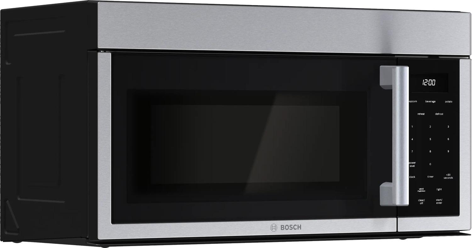 Bosch HMV3055U 300 Series, Over-The-Range Microwave, 30'', Door Hinge: Left, Stainless Steel