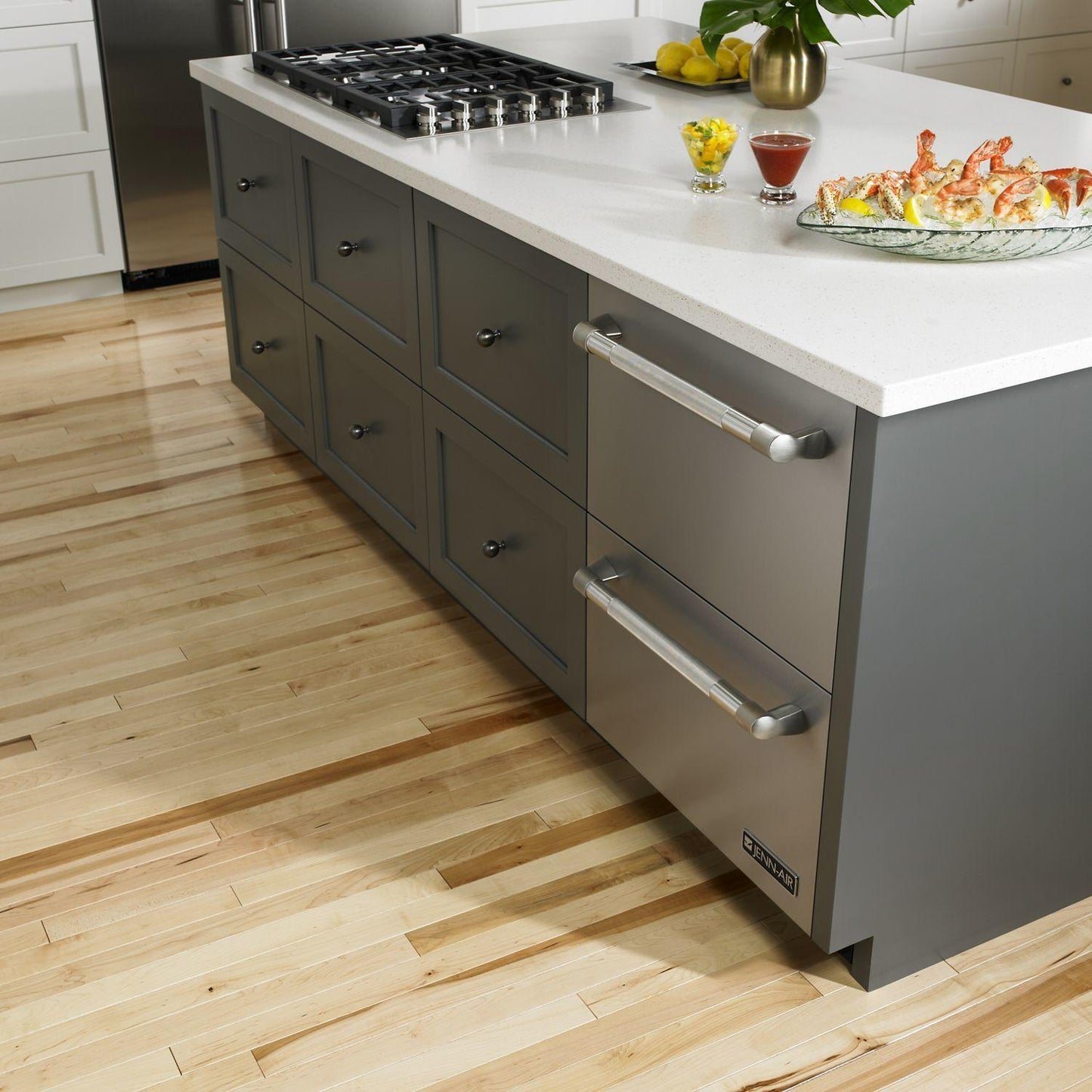 Jennair JUD24FRERS Euro-Style 24" Double-Refrigerator Drawers Stainless Steel