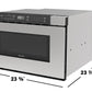 Sharp SMD2420MS Sharp 24 In. 1.2 Cu. Ft. Built-In Microwave Drawer™ Oven In Stainless Steel