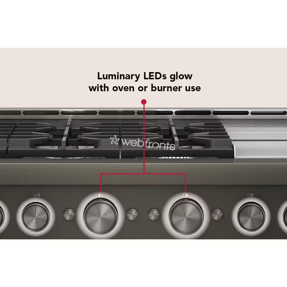 Kitchenaid KFGD948SBE Kitchenaid® 48-Inch 6 Burner Commercial-Style Gas Range With Griddle