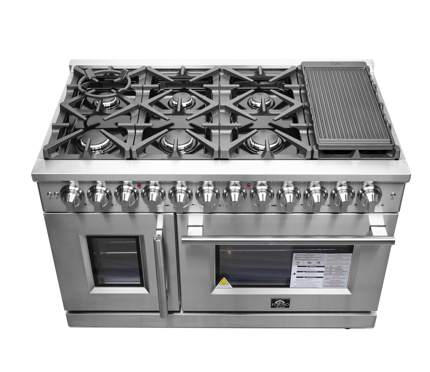 Forno FFSGS632548 Forno Massimo 48" Freestanding French Door Dual Fuel Range