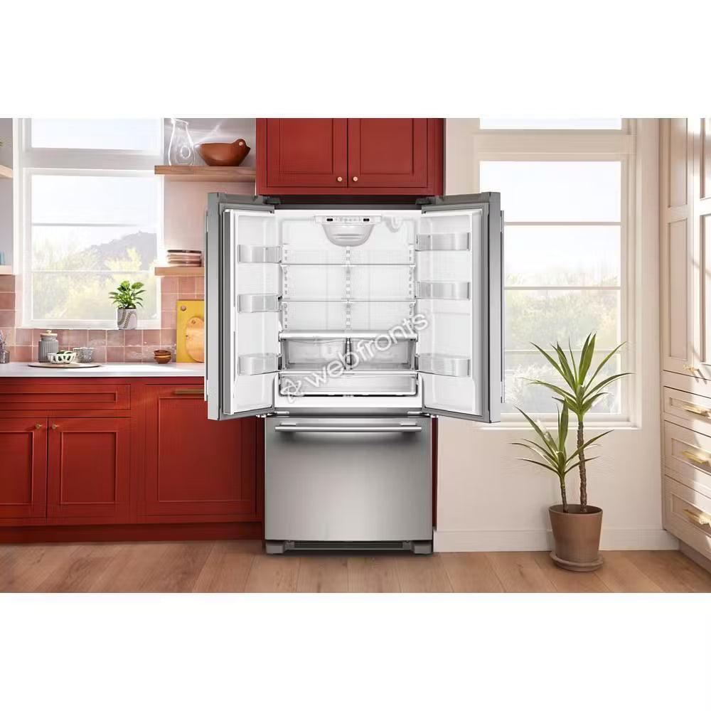 Kitchenaid KRFF333SPS 22 Cu. Ft. 33-Inch Width Standard Depth French Door Refrigerator With Interior Dispenser