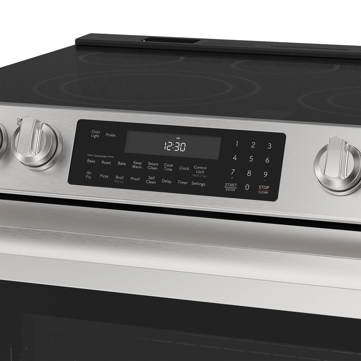 Sharp SSR3076SNS 30 In. 5 Burner 6.3 Cu. Ft. Slide-In Electric Range With True European Convection