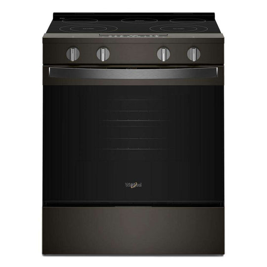 Whirlpool WSES4530TV 30-Inch Electric Smart Range With Air Cooking Technology And Steam Clean