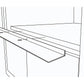 Sharp SKMD24F0AH 24 In. Black Stainless Steel Flush Mount Deflector For Smd2470Ah