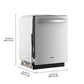 Whirlpool WDTS8024SZ Whirlpool® 24-Inch Dishwasher With Total Coverage Wash Action And Auto Open Air Dry In Fingerprint Resistant Stainless Steel