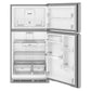Whirlpool WRTX5421TZ Whirlpool® 32.8-Inch Wide Top Freezer Refrigerator With Total Coverage Cooling- 21.3 Cu. Ft.