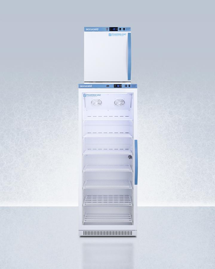 Summit ARG12PVAFZ1PVSTACKLHD 24" Wide Performance Series All-Refrigerator/All-Freezer Combination