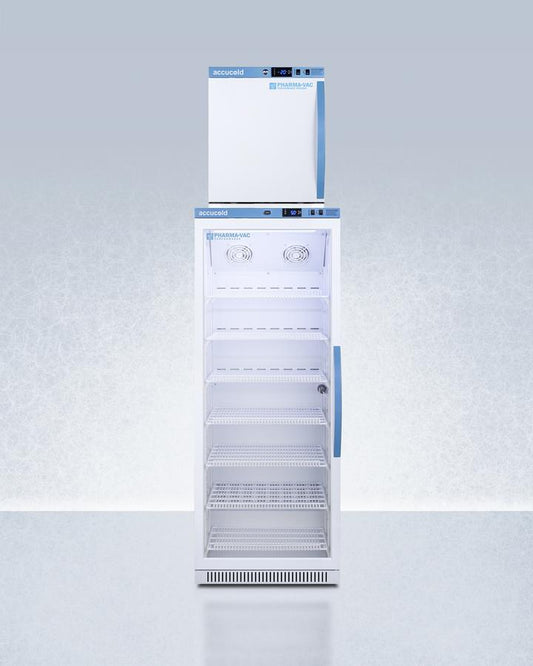 Summit ARG12PVAFZ1PVSTACKLHD 24" Wide Performance Series All-Refrigerator/All-Freezer Combination