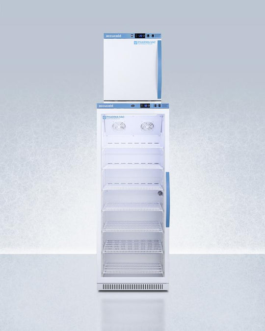 Summit ARG12PVAFZ1PVSTACKLHD 24" Wide Performance Series All-Refrigerator/All-Freezer Combination