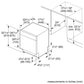 Bosch SPE68C75UC 800 Series Dishwasher 17 3/4