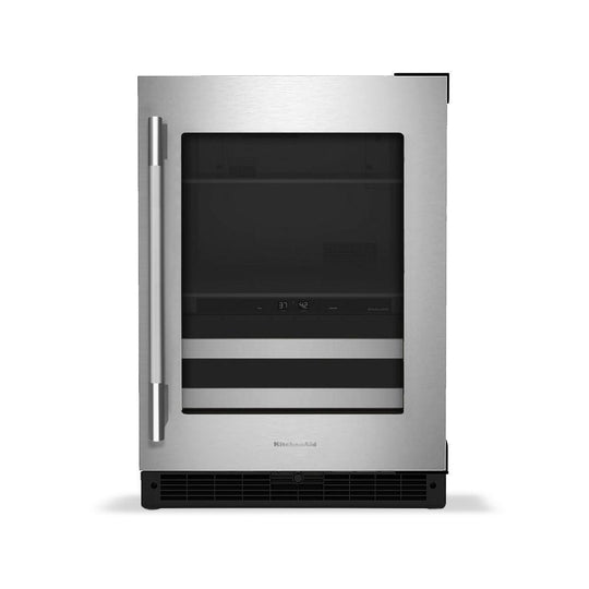 Kitchenaid KUBR524SSB 24" Beverage Center With Glass Door And Metal-Front Racks