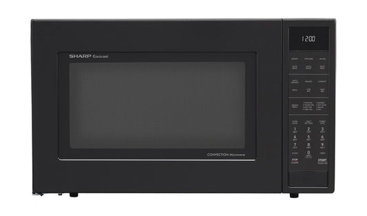 Sharp SMC1585KB Sharp 1.5 Cu. Ft. 900W Black Convection Countertop Microwave Oven