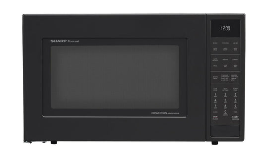 Sharp SMC1585KB Sharp 1.5 Cu. Ft. 900W Black Convection Countertop Microwave Oven