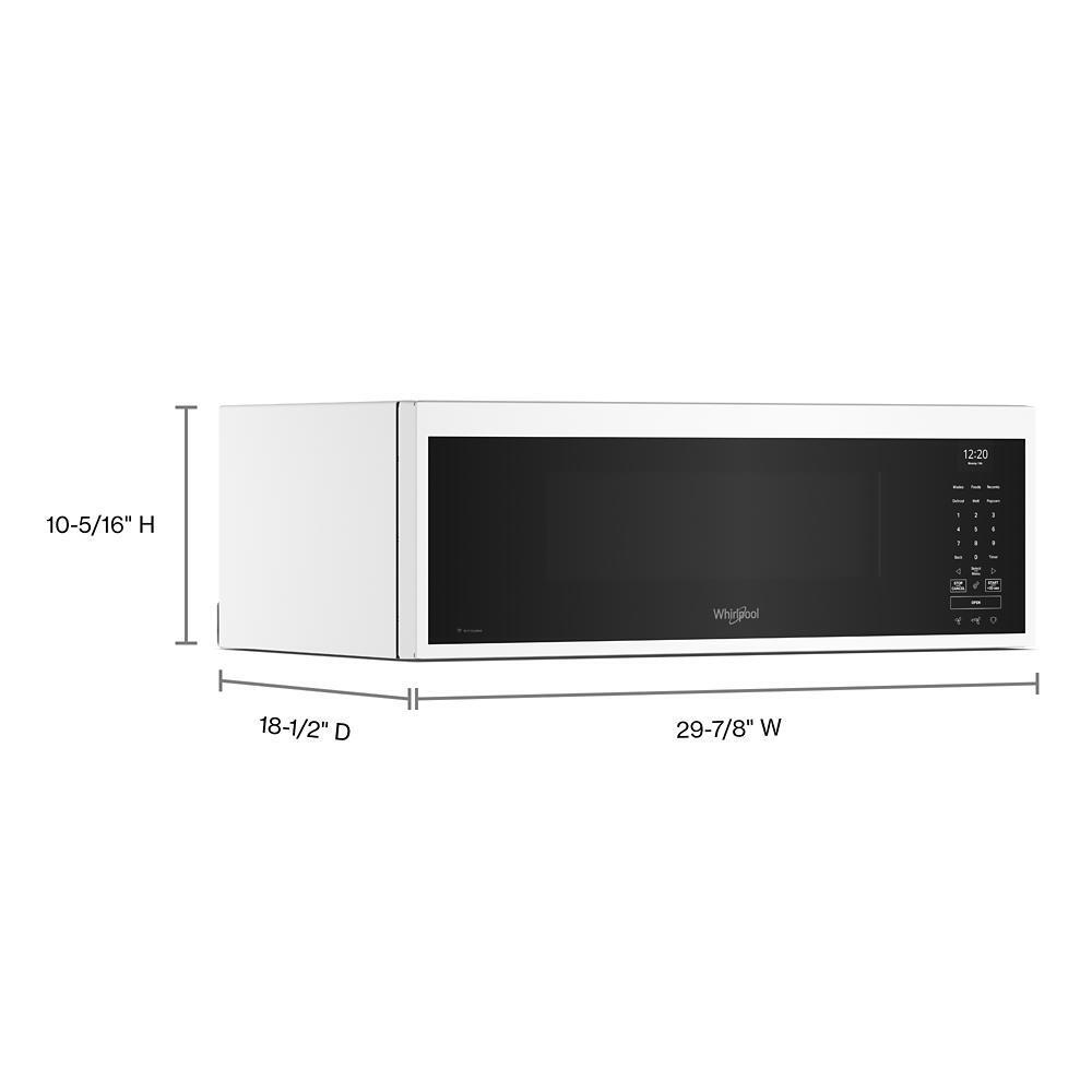 Whirlpool WMML5530RW 1.1 Cu. Ft. Smart Low Profile Microwave Hood Combination With 450 Crm 4-Speed Venting