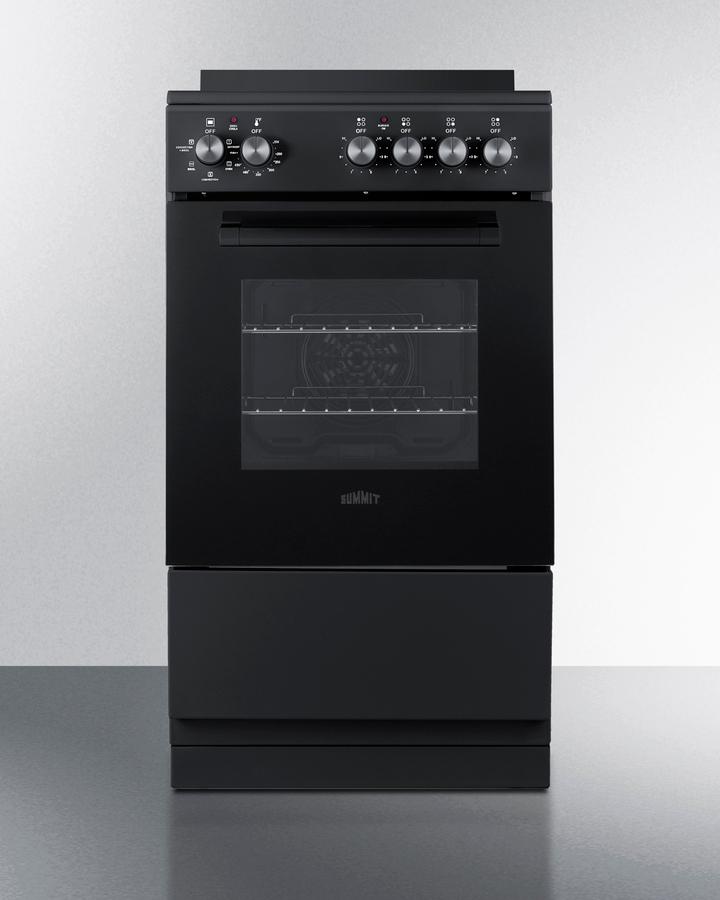 Summit REXT20BL 20" Wide Electric Smooth-Top Range