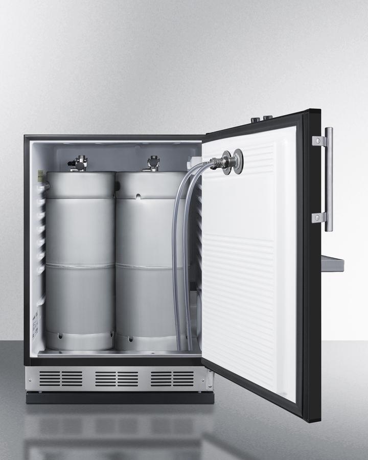 Summit SBC58BFRTP 24" Wide Front Tap Built-In Beer Kegerator