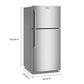 Maytag MRTX5119SZ 30-Inch Wide Top-Freezer Refrigerator With Garage Mode-19 Cu. Ft.