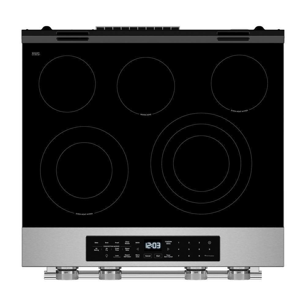 Kitchenaid KSES530SPS 5.3 Cu. Ft. Smart Slide-In Electric Range With Two Even-Heat&#8482; Hyper Elements And Convection Cooking Modes