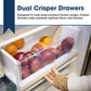Sharp SJF2752MS Sharp 26.5 Cu.Ft. Counter Depth 36 In. French 3-Door Refrigerator With Internal Water Dispenser In Stainless Steel