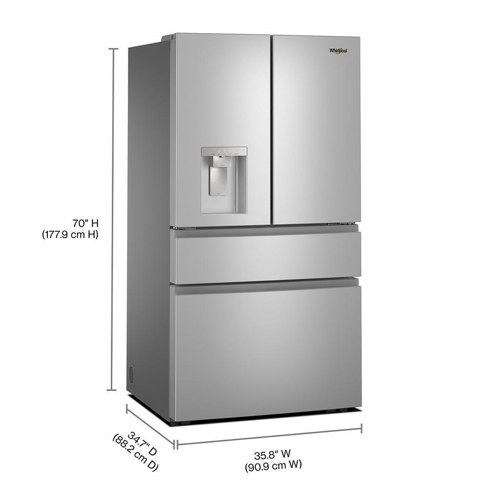 Whirlpool WRMF3736SZ Whirlpool® 29 Cu. Ft. Family-Sized Capacity French Door Refrigerator With Flexible Temperature Drawer