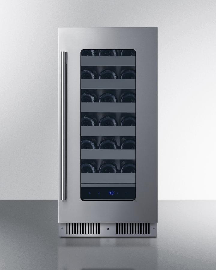 Summit SDHW1532LHD 15" Wide Built-In Wine Cellar