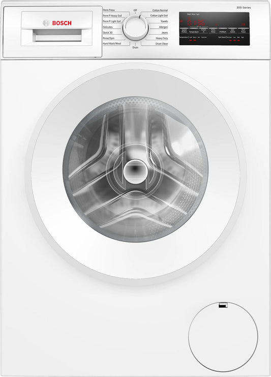 Bosch WGA14400UC 300 Series Compact Washer 1400 Rpm