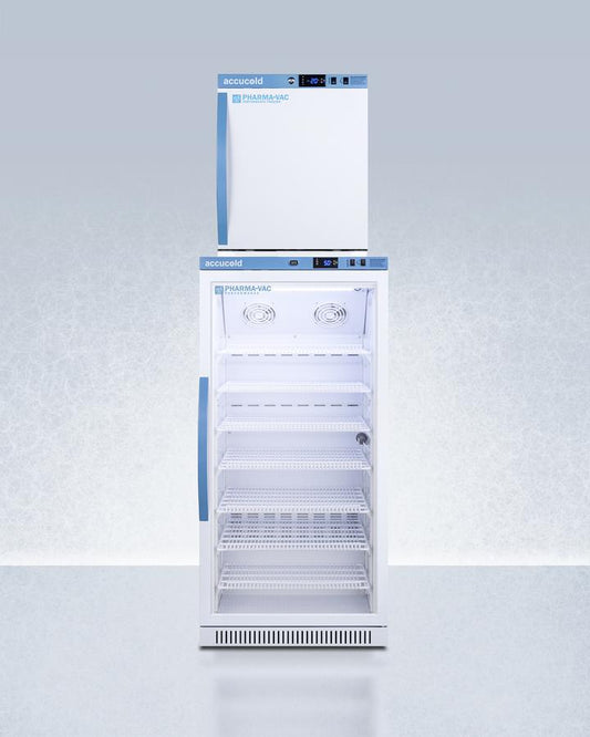 Summit ARG8PVAFZ1PVSTACK 24" Wide Performance Series All-Refrigerator/All-Freezer Combination