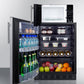 Summit MRF6BK2SSALHD Microwave/Refrigerator Combination With Allocator