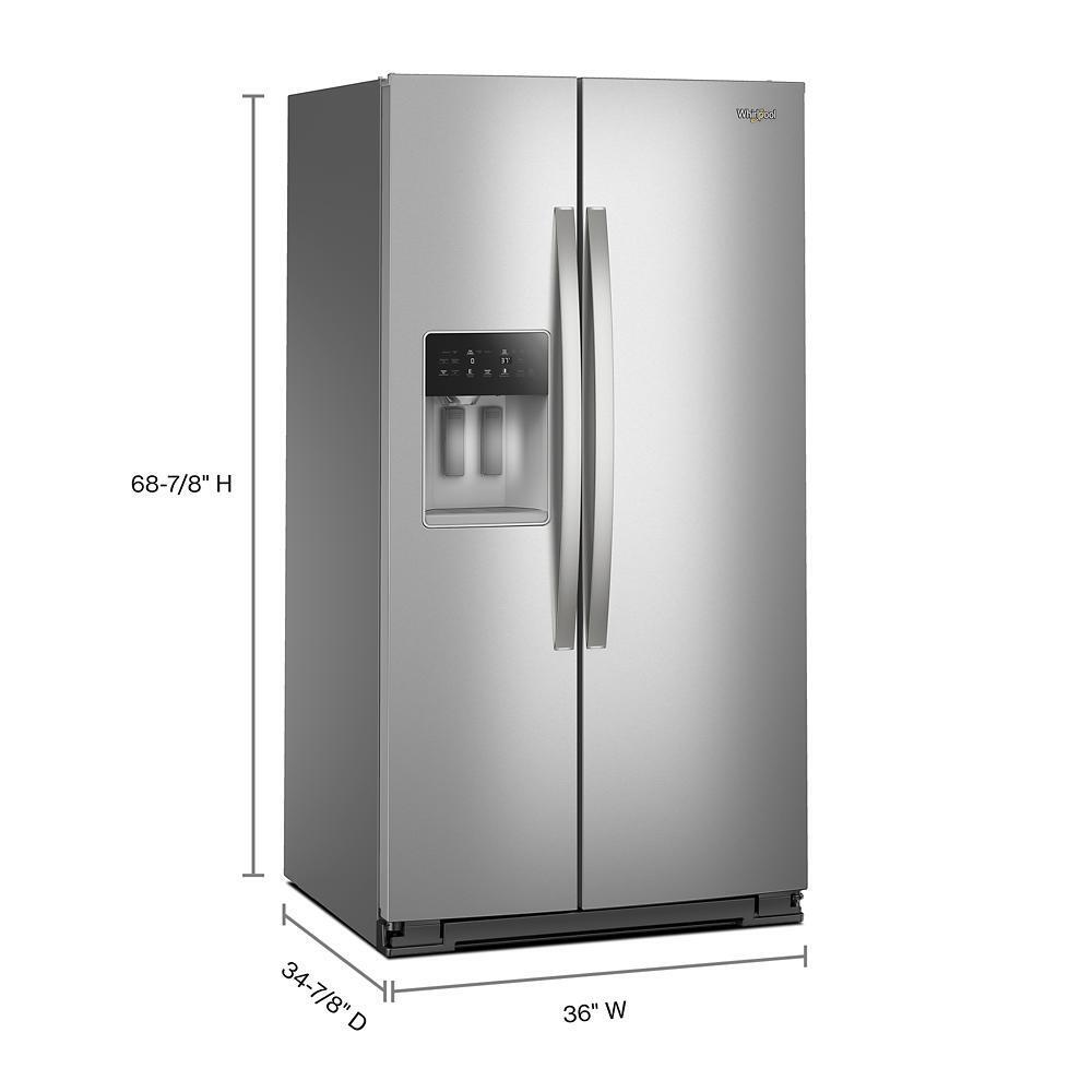 Whirlpool WRSF5536RZ Side By Side Freestanding Refrigerator | Town