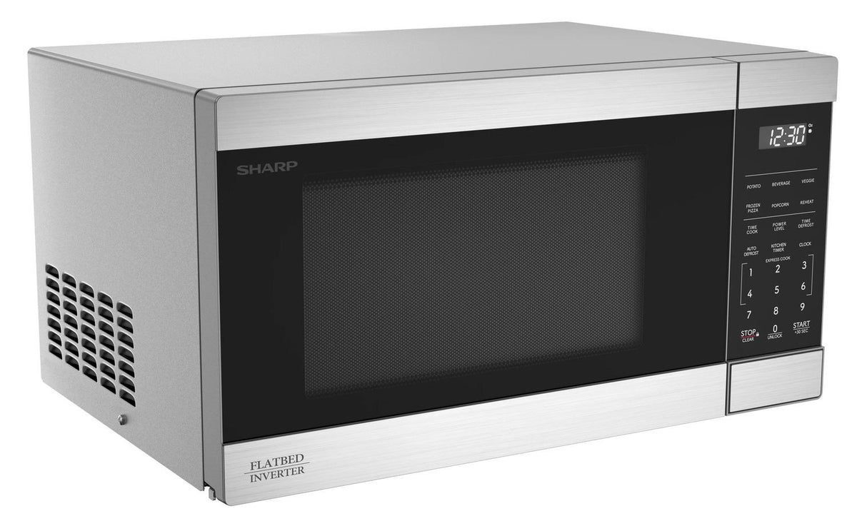 Sharp SMC1174KS Sharp 1.1 Cu. Ft. 1100W Flatbed Countertop Microwave Oven With Inverter Technology