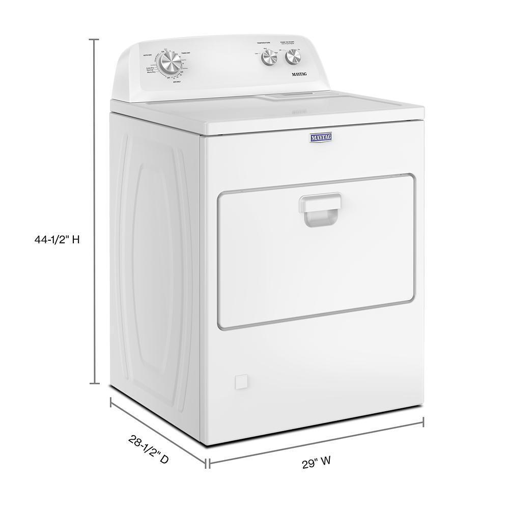 Maytag MGD4005SW Top Load Gas Wrinkle Prevent Dryer - 7.0 Cu. Ft.