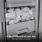 Kitchenaid KRFF436SPL 30 Cu. Ft. 36-Inch French Door Refrigerator With Exterior Water And Ice Dispenser And Wood-Look Sliding Tray In Porcelain White