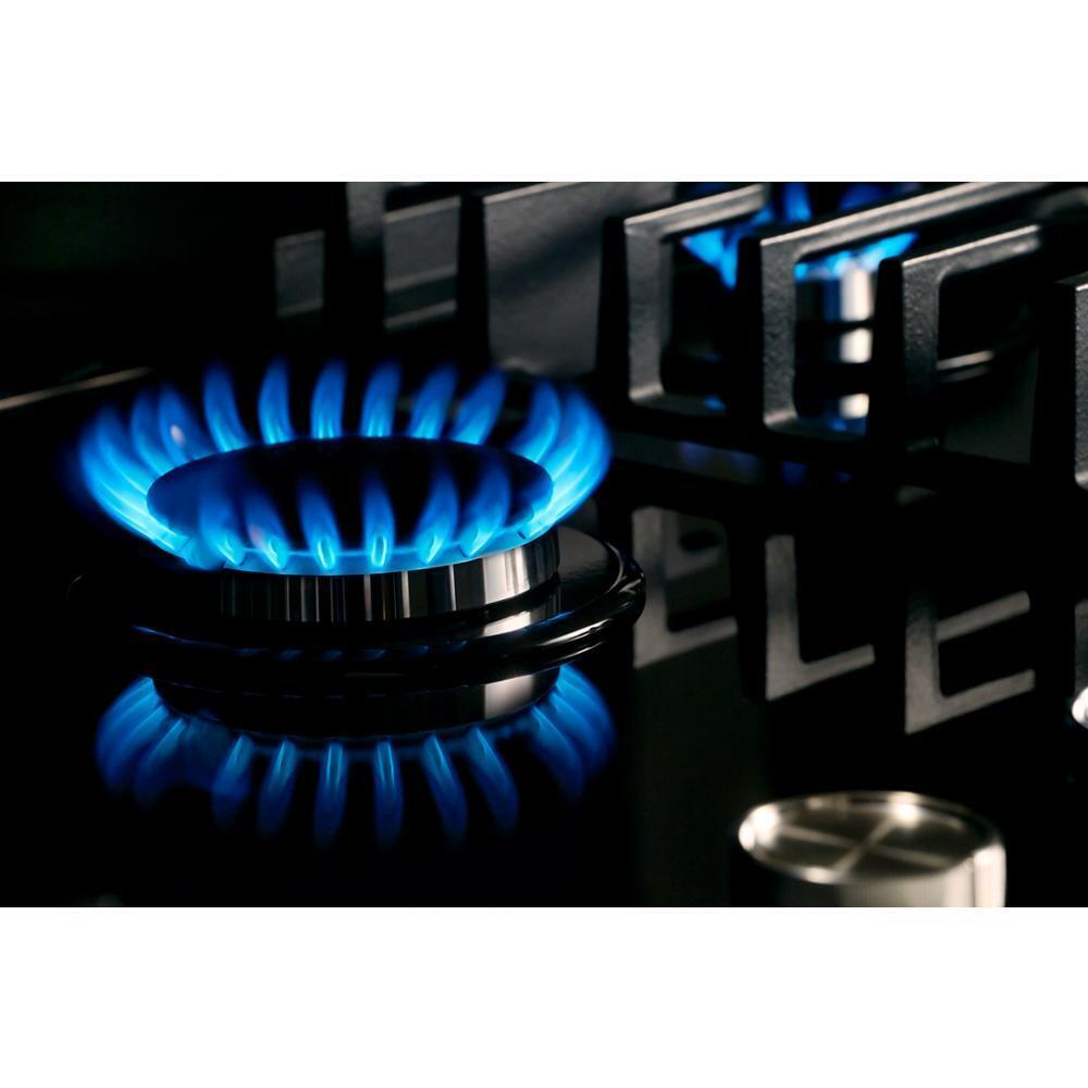 Kitchenaid KCGG530PBL 30" Gas-On-Glass Cooktop