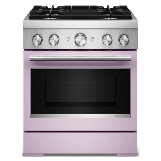 Kitchenaid KFDS930SWF 30-Inch 4 Burner Commercial-Style Dual Fuel Range With No Preheat Air Fry Mode