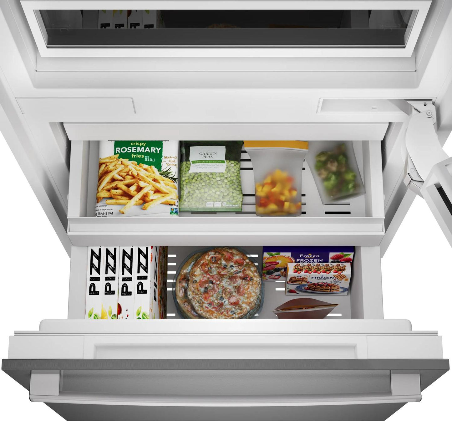 Bosch B30BB130SS Benchmark®, Vario Built-In Fridge-Freezer With Freezer At Bottom, 30'', Soft Close Flat Hinge