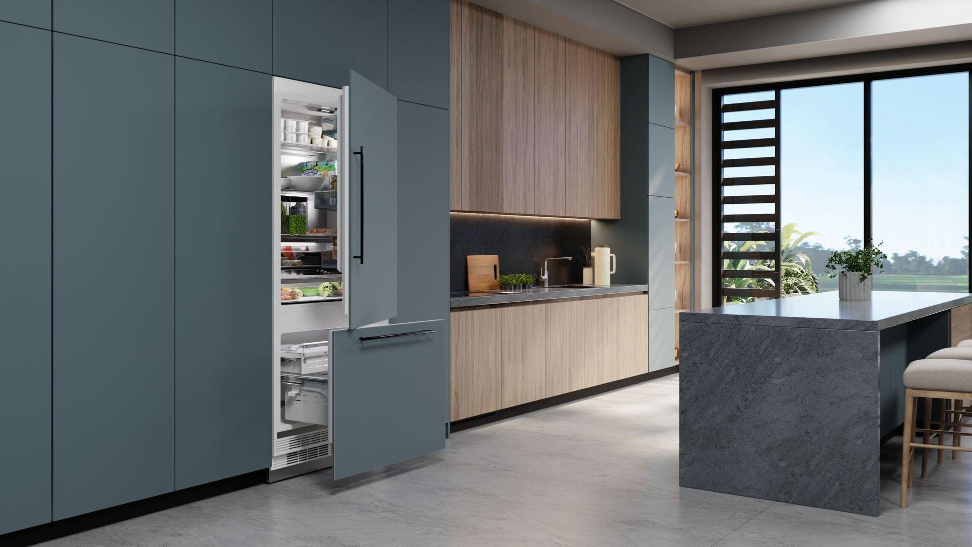 Elica ER36SRB19IPRL Er36Srb19Ipr-L 36" Built-In Bottom Mount, Panel Ready Refrigeration (Left Door)